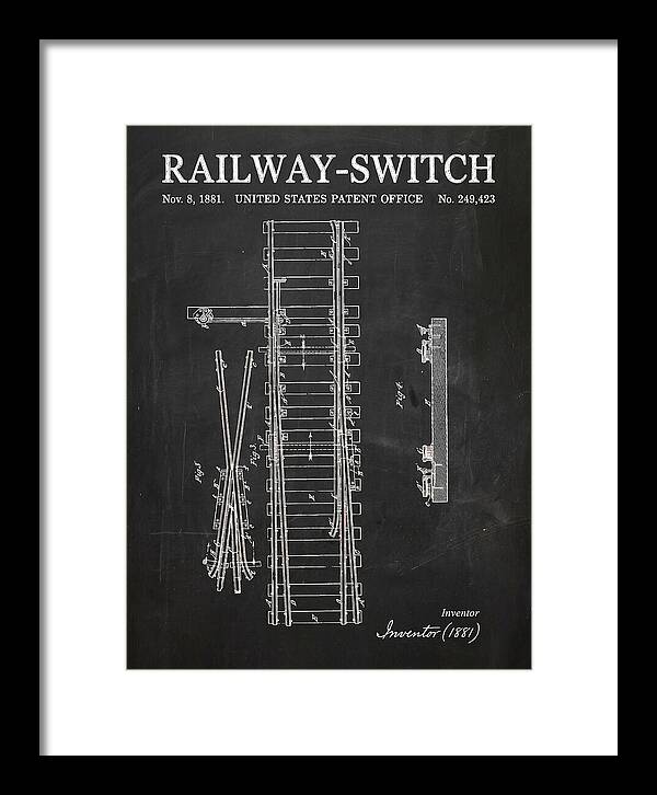Railway Switch Chalkboard Patent Us249423