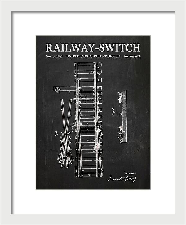 Railway Switch Chalkboard Patent Us249423