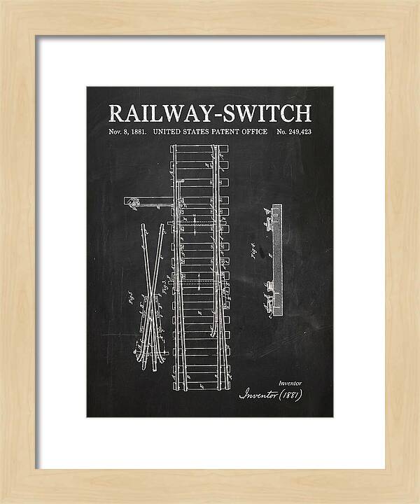 Railway Switch Chalkboard Patent Us249423