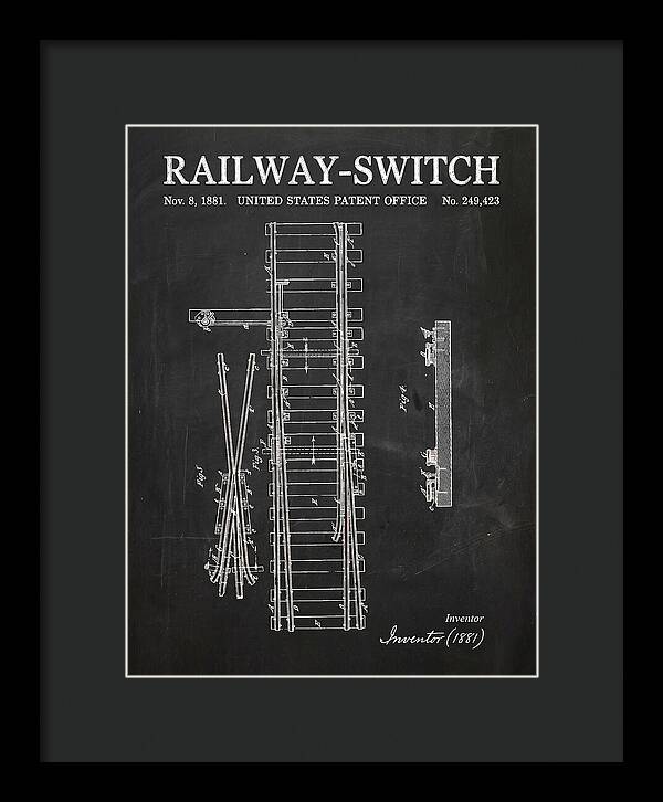 Railway Switch Chalkboard Patent Us249423