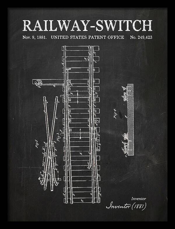 Railway Switch Chalkboard Patent Us249423