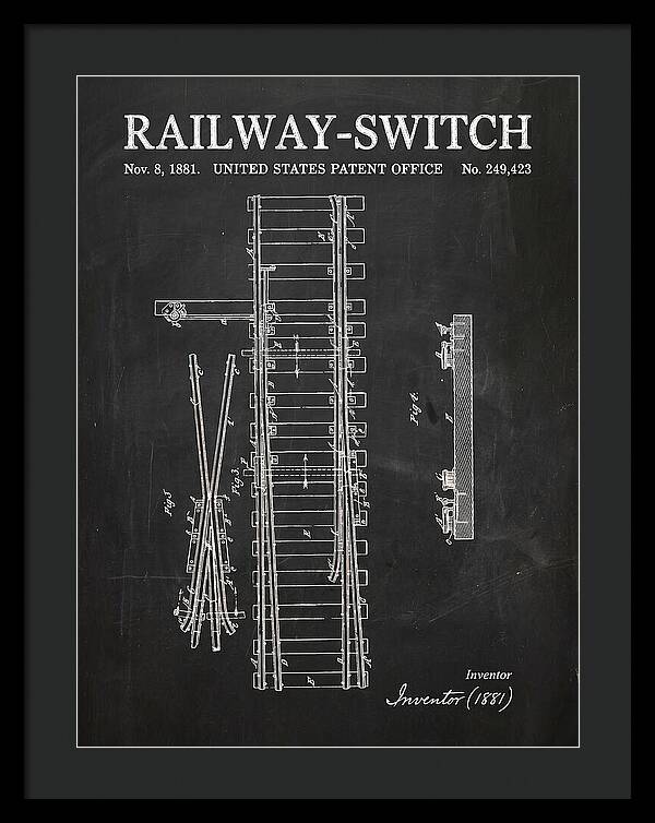 Railway Switch Chalkboard Patent Us249423