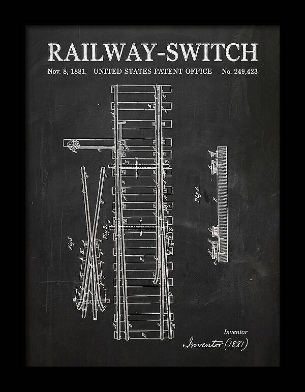 Railway Switch Chalkboard Patent Us249423