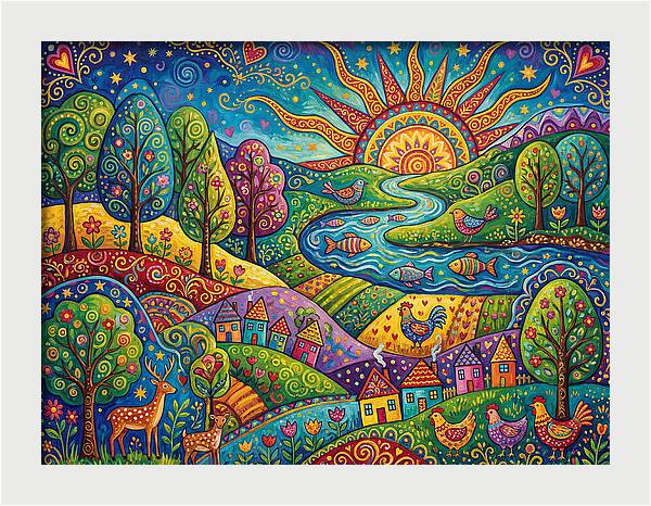 Rainbow Landscape Delight