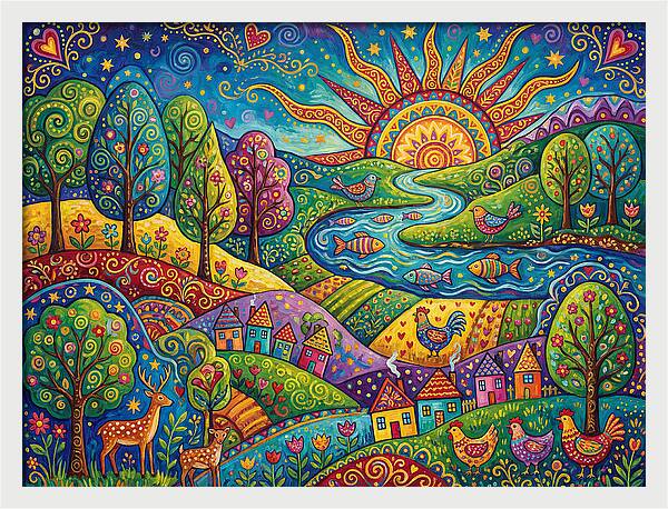 Rainbow Landscape Delight
