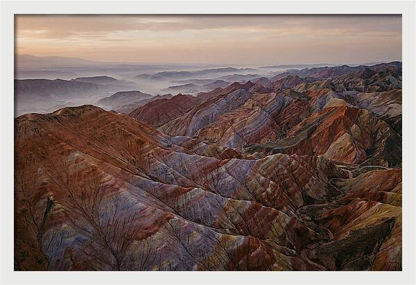 Rainbow Mountains Of Zhangye Danxia