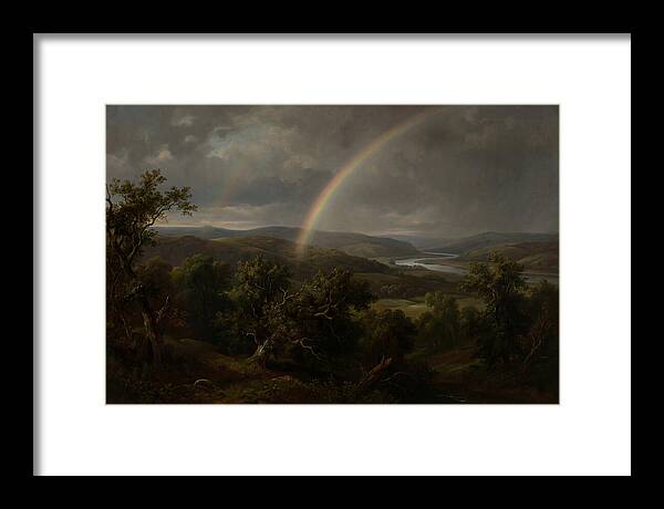 Rainbow Over Serene Landscape