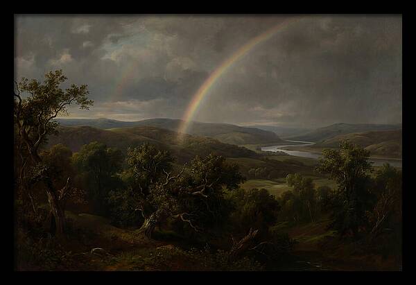 Rainbow Over Serene Landscape