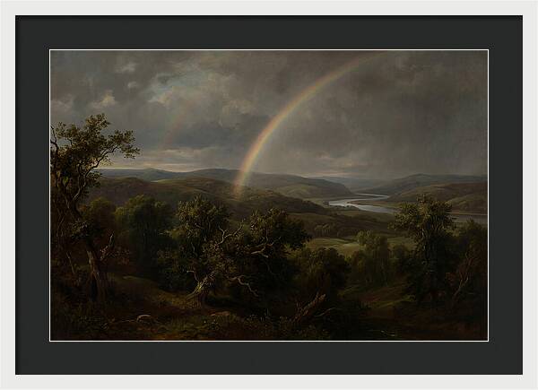 Rainbow Over Serene Landscape