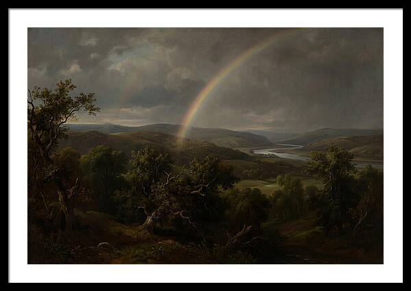 Rainbow Over Serene Landscape