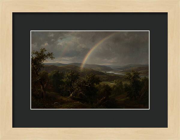 Rainbow Over Serene Landscape