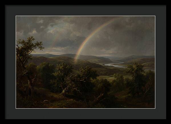 Rainbow Over Serene Landscape
