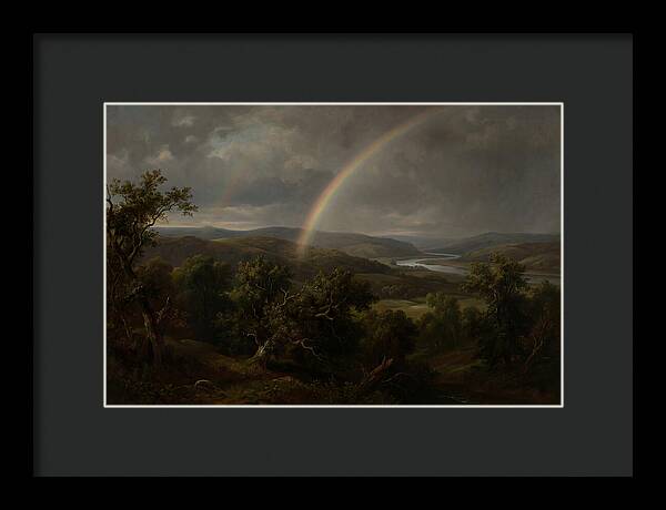 Rainbow Over Serene Landscape