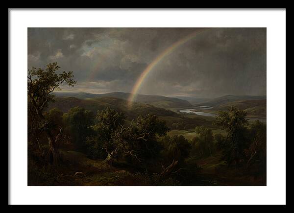 Rainbow Over Serene Landscape