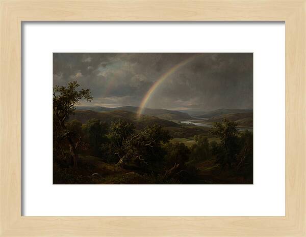 Rainbow Over Serene Landscape