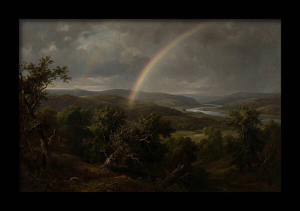Rainbow Over Serene Landscape
