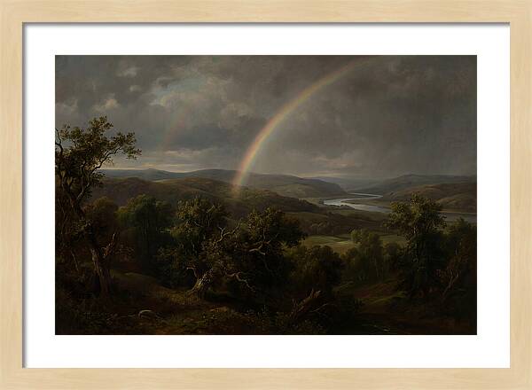 Rainbow Over Serene Landscape