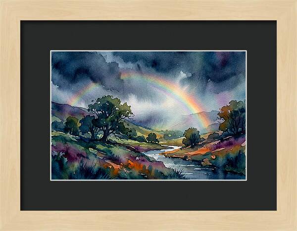 Rainbow Over Serene Valley
