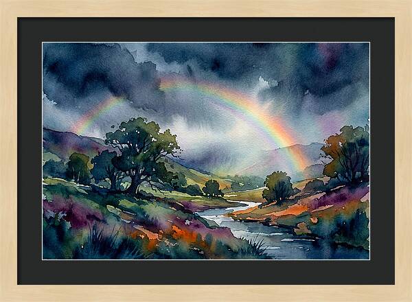 Rainbow Over Serene Valley