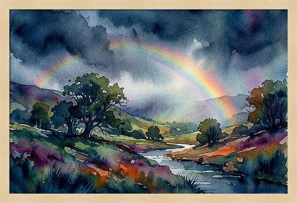 Rainbow Over Serene Valley