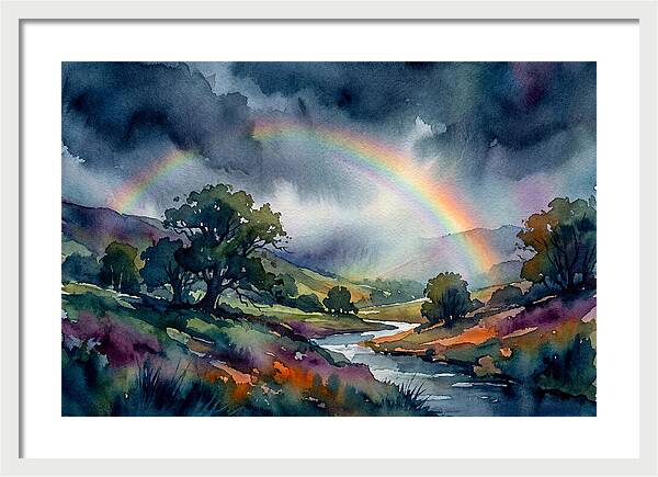 Rainbow Over Serene Valley