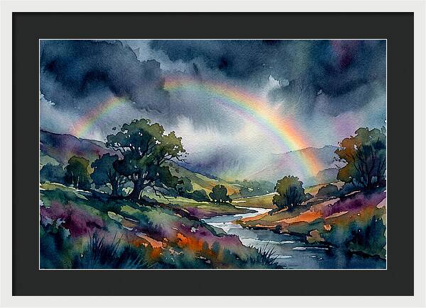 Rainbow Over Serene Valley