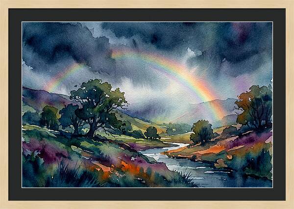 Rainbow Over Serene Valley