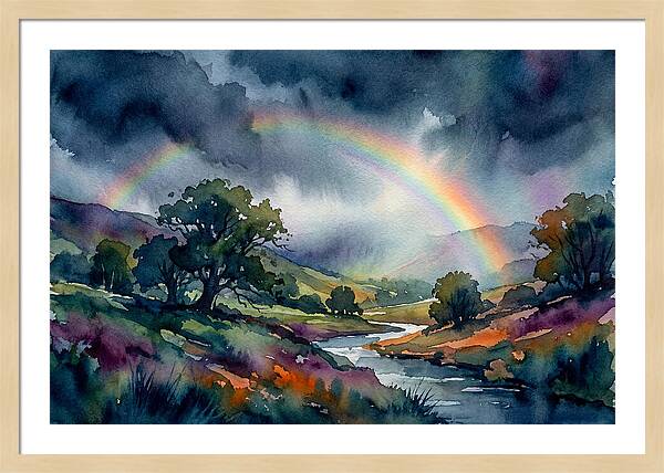 Rainbow Over Serene Valley