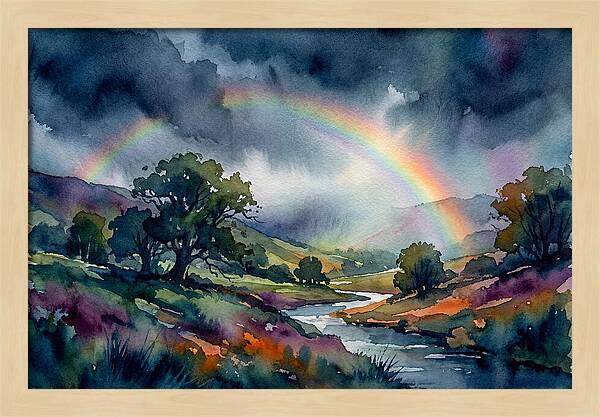 Rainbow Over Serene Valley