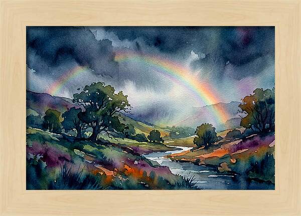 Rainbow Over Serene Valley
