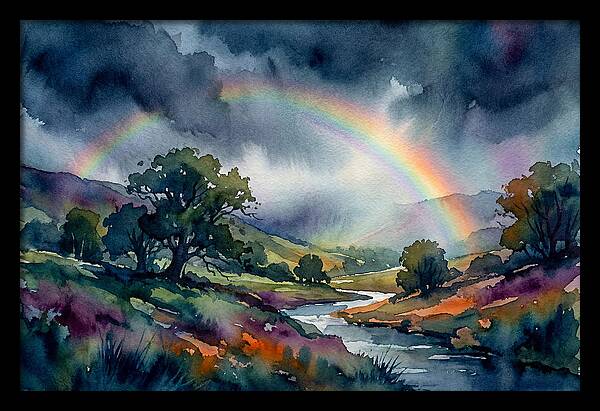 Rainbow Over Serene Valley