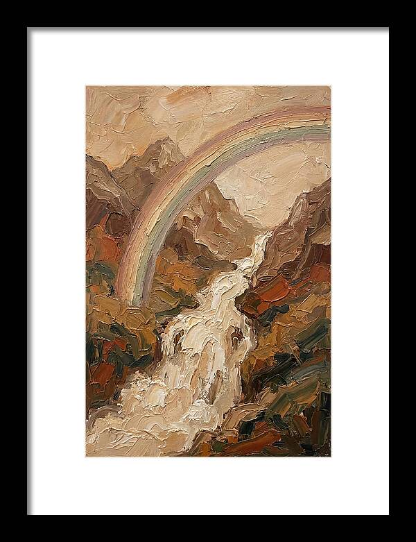 Rainbow Over Waterfall