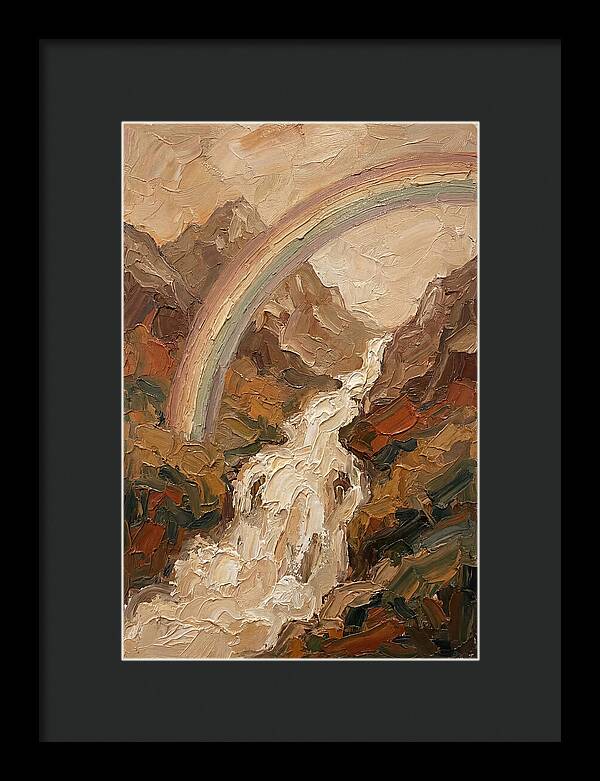 Rainbow Over Waterfall