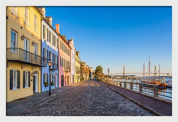 Rainbow Row In Charleston
