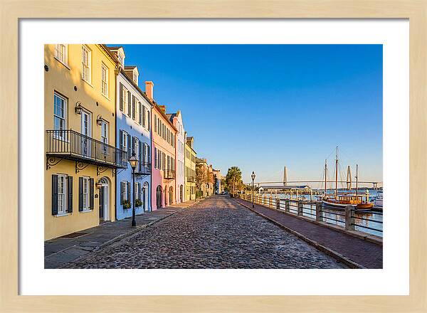 Rainbow Row In Charleston
