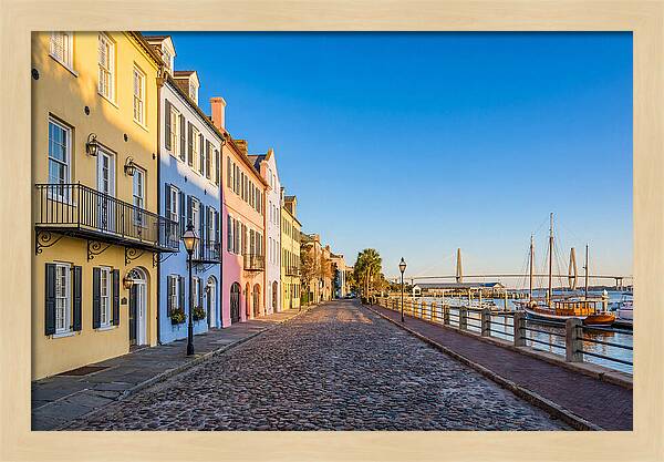 Rainbow Row In Charleston