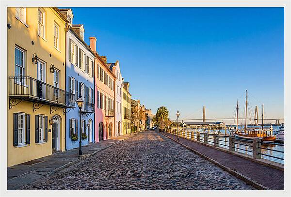 Rainbow Row In Charleston