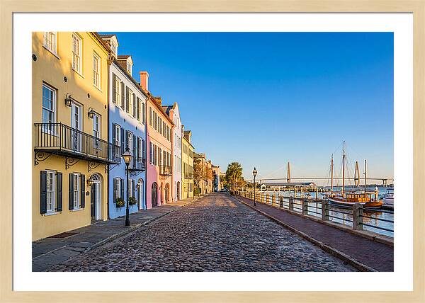 Rainbow Row In Charleston