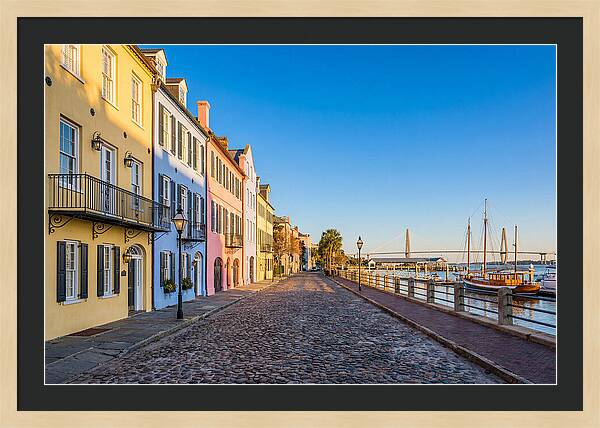 Rainbow Row In Charleston