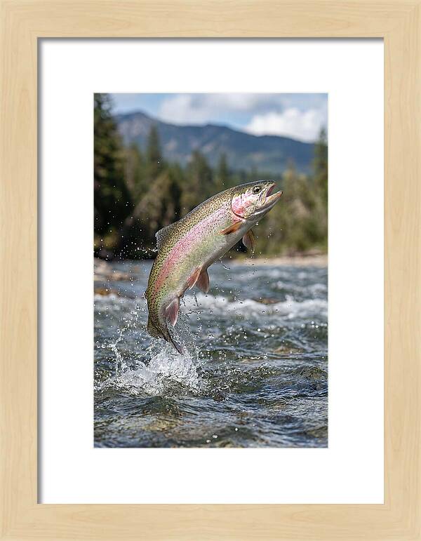 Rainbow Trout Leaping