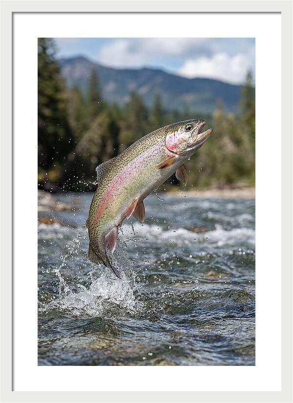 Rainbow Trout Leaping