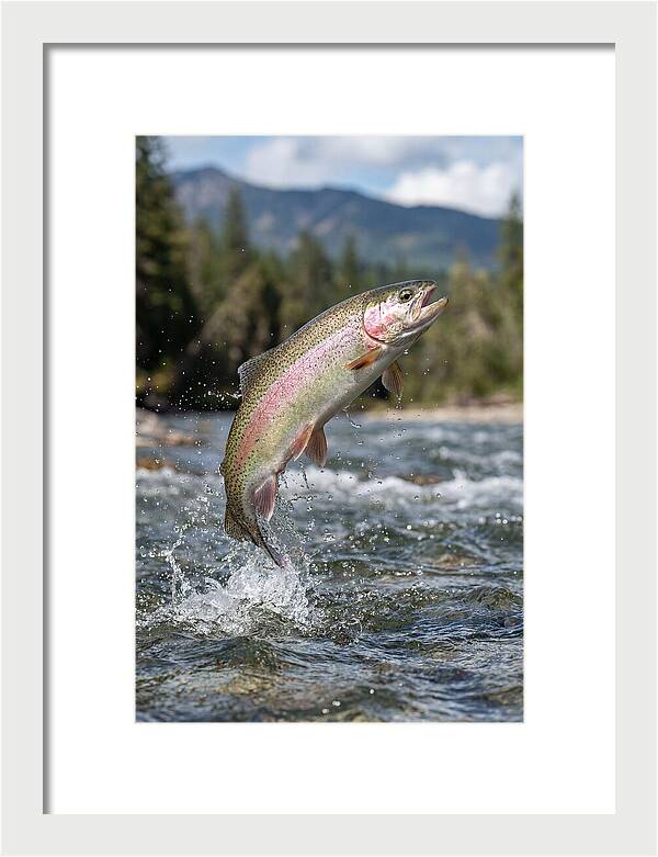 Rainbow Trout Leaping