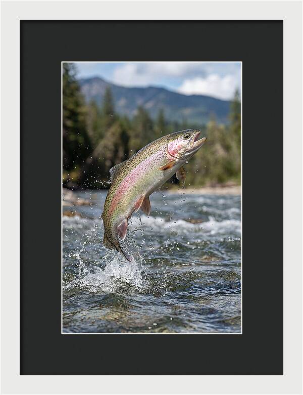 Rainbow Trout Leaping
