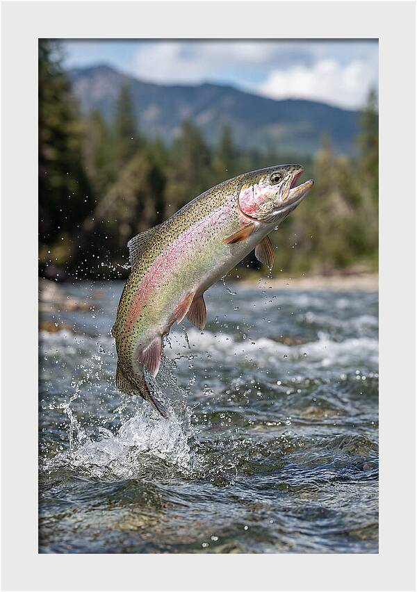 Rainbow Trout Leaping