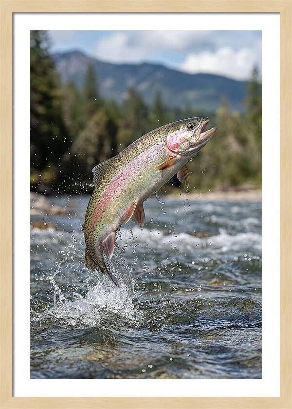 Rainbow Trout Leaping
