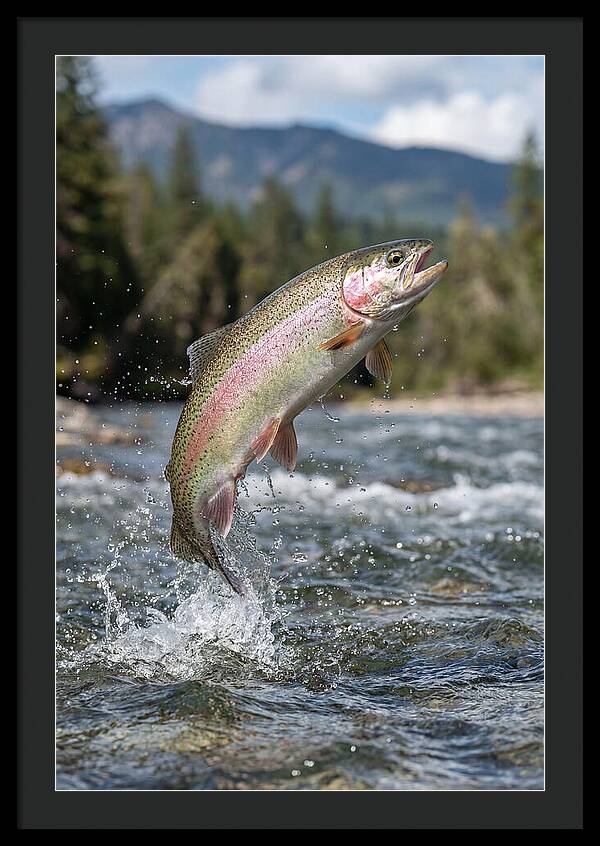 Rainbow Trout Leaping