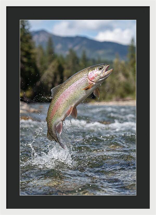 Rainbow Trout Leaping