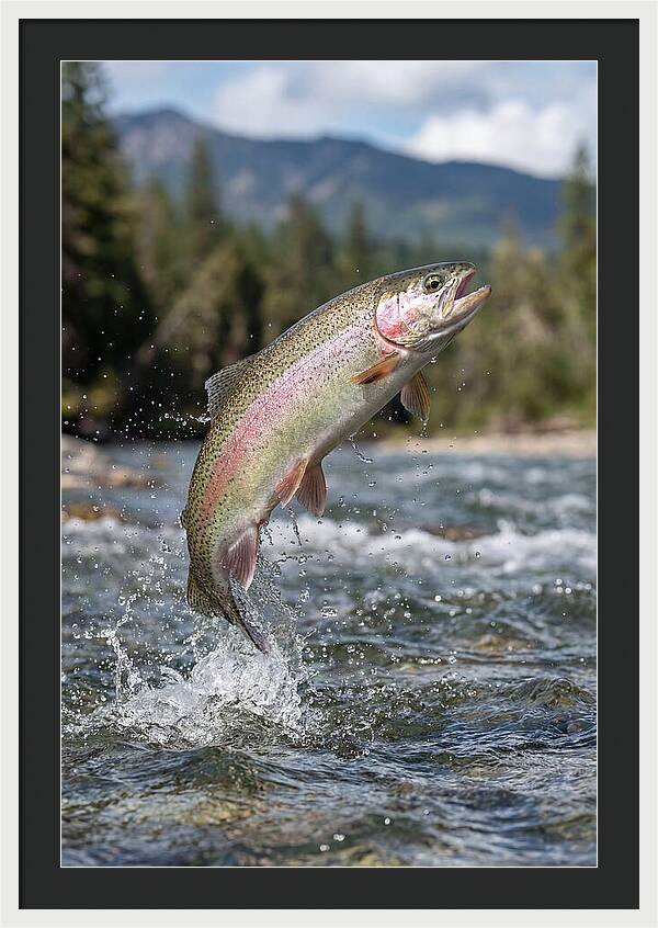 Rainbow Trout Leaping