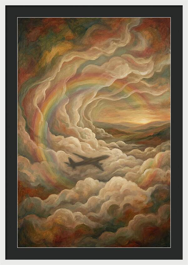 Rainbow Wheel Glory Around Aircraft