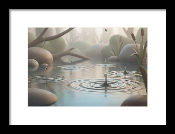 Raindrops Creating Ripples